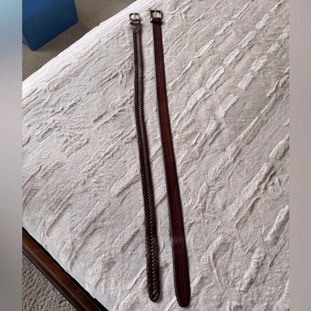Men’s 2 Leather Belt Bundle